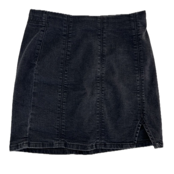Free People Dresses & Skirts - Free People Dark Wash Black Denim Mini Skirt